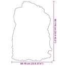 vidaXL barna izlandi báránybőr székhuzat 70 x 110 cm