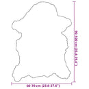 vidaXL krémszínű báránybőr (60-70) x (90-100) cm