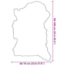 vidaXL vegyes színű báránybőr (60-70) x (90-100) cm