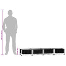 vidaXL polipropilén magaságyás 160 x 40 x 23 cm