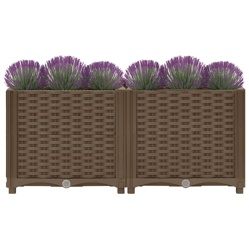 vidaXL polipropilén magaságyás 80 x 40 x 38 cm