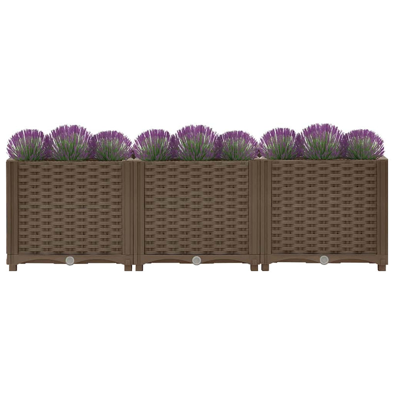 vidaXL polipropilén magaságyás 120 x 40 x 38 cm