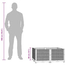 vidaXL polipropilén magaságyás 80 x 80 x 38 cm
