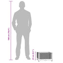 vidaXL polipropilén magaságyás 40 x 40 x 23 cm