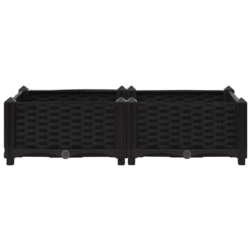 vidaXL polipropilén magaságyás 80 x 40 x 23 cm