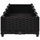 vidaXL polipropilén magaságyás 160 x 40 x 23 cm