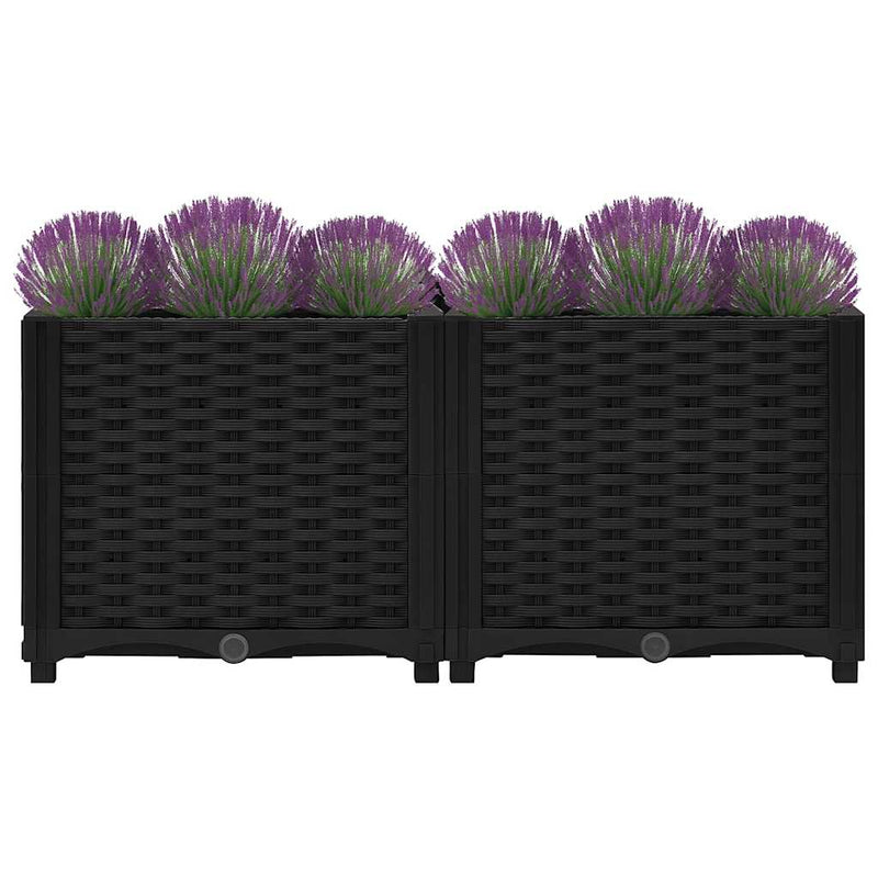 vidaXL polipropilén magaságyás 80 x 40 x 38 cm