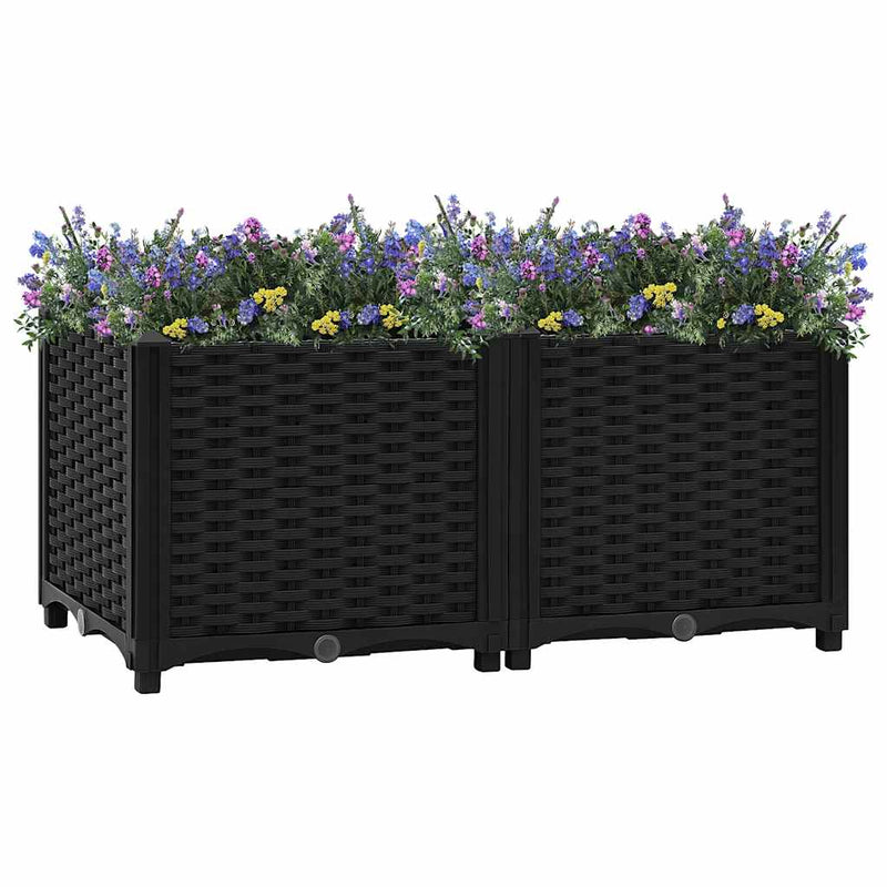 vidaXL polipropilén magaságyás 80 x 40 x 38 cm