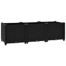 vidaXL polipropilén magaságyás 120 x 40 x 38 cm