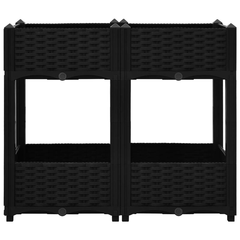 vidaXL polipropilén magaságyás 80 x 40 x 71 cm