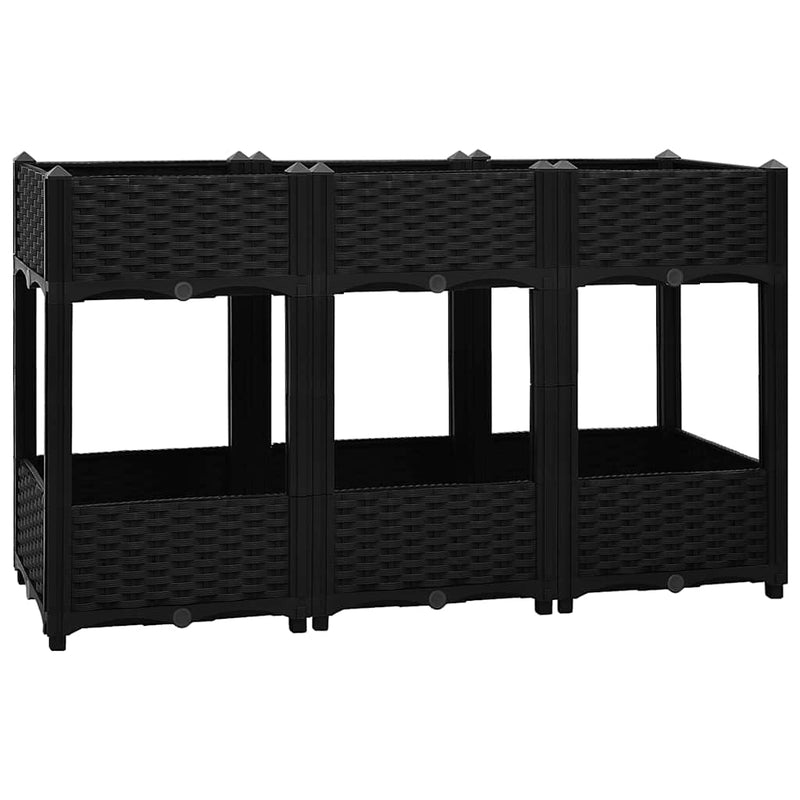 vidaXL polipropilén magaságyás 120 x 40 x 71 cm