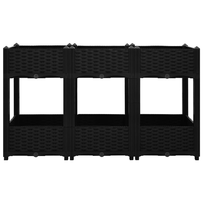 vidaXL polipropilén magaságyás 120 x 40 x 71 cm