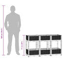 vidaXL polipropilén magaságyás 120 x 40 x 71 cm