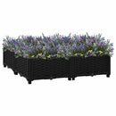 vidaXL polipropilén magaságyás 80 x 80 x 23 cm