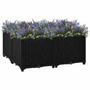 vidaXL polipropilén magaságyás 80 x 80 x 38 cm
