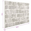 vidaXL Fali panelek 10 pcs Világosszürke 100 x 50 cm EPS Hab
