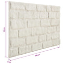 vidaXL Fali panelek 10 pcs Fehér 100 x 50 cm EPS Hab