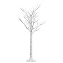 vidaXL 128 LED-es bel-/kültéri meleg fehér fűzfa karácsonyfa 1,2 m