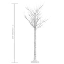 vidaXL 156 LED-es bel-/kültéri hideg fehér fűzfa karácsonyfa 1,5 m