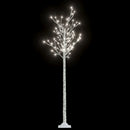 vidaXL 200 LED-es bel-/kültéri hideg fehér fűzfa karácsonyfa 1,8 m