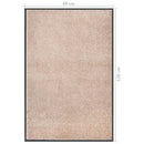 vidaXL bézs lábtörlő 80 x 120 cm