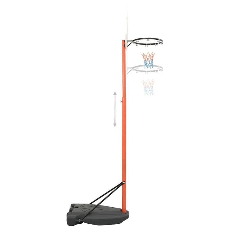 vidaXL hordozható állítható kosárlabdajáték-szett 180-230 cm