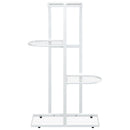 vidaXL fehér 4 szintes acél virágtartó állvány 43 x 22 x 76 cm