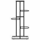 vidaXL fekete 5 szintes acél virágtartó állvány 43 x 22 x 98 cm