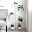 vidaXL fehér 5 szintes acél virágtartó állvány 43 x 22 x 98 cm