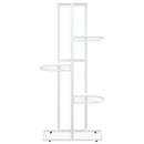 vidaXL fehér 5 szintes acél virágtartó állvány 43 x 22 x 98 cm