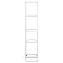 vidaXL fehér 5 szintes acél virágtartó állvány 43 x 22 x 98 cm