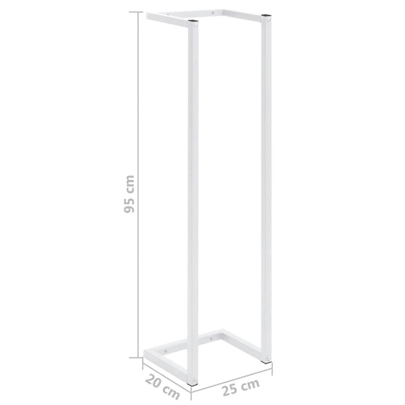 vidaXL fehér acél törölközőtartó 25 x 20 x 95 cm