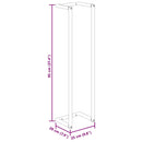 vidaXL fehér acél törölközőtartó 25 x 20 x 95 cm