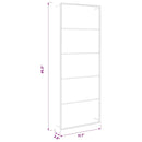vidaXL fehér acél törölközőtartó 45 x 10 x 115 cm