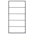 vidaXL fekete acél törölközőtartó 60 x 10 x 116 cm