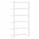 vidaXL fehér acél törölközőtartó 24 x 12 x 48 cm
