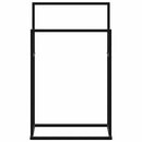vidaXL szabadon álló fekete vas törölközőtartó 48 x 24 x 78,5 cm
