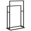 vidaXL szabadon álló fekete vas törölközőtartó 48 x 24 x 78,5 cm
