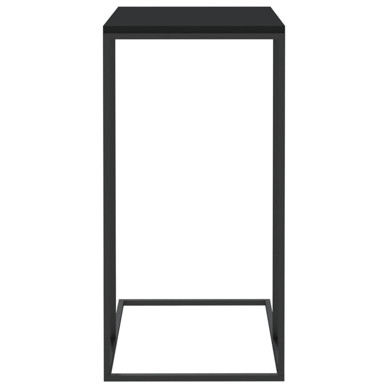 vidaXL fekete szerelt fa kisasztal 40 x 30 x 59 cm