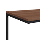 vidaXL fekete szerelt fa kisasztal 55 x 35 x 66 cm