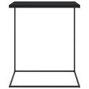 vidaXL fekete szerelt fa kisasztal 55 x 35 x 66 cm