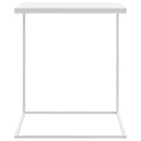 vidaXL fehér szerelt fa kisasztal 55 x 35 x 66 cm