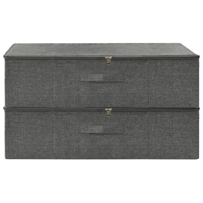 vidaXL 2 db antracitszürke szövet tárolódoboz 70 x 40 x 18 cm
