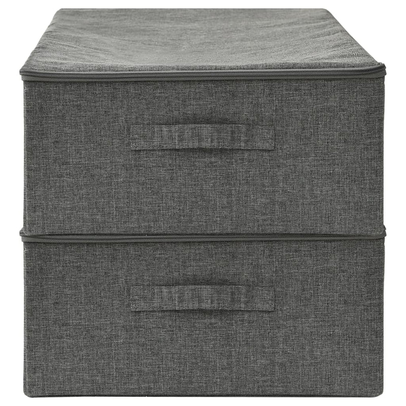 vidaXL 2 db antracitszürke szövet tárolódoboz 70 x 40 x 18 cm