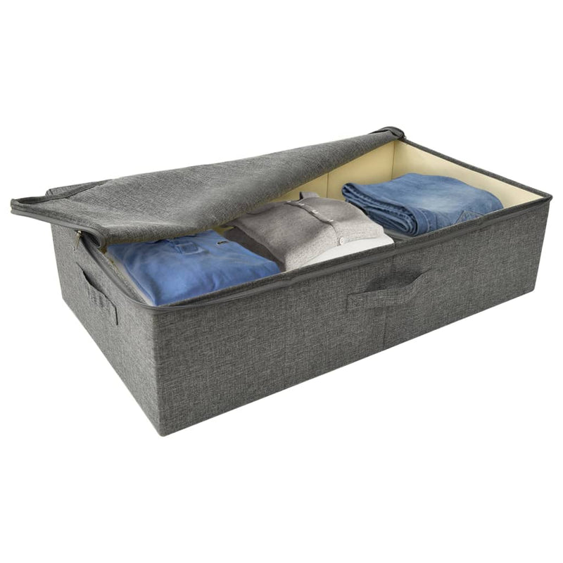 vidaXL 2 db antracitszürke szövet tárolódoboz 70 x 40 x 18 cm