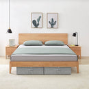 vidaXL 2 db szürke szövet tárolódoboz 70 x 40 x 18 cm