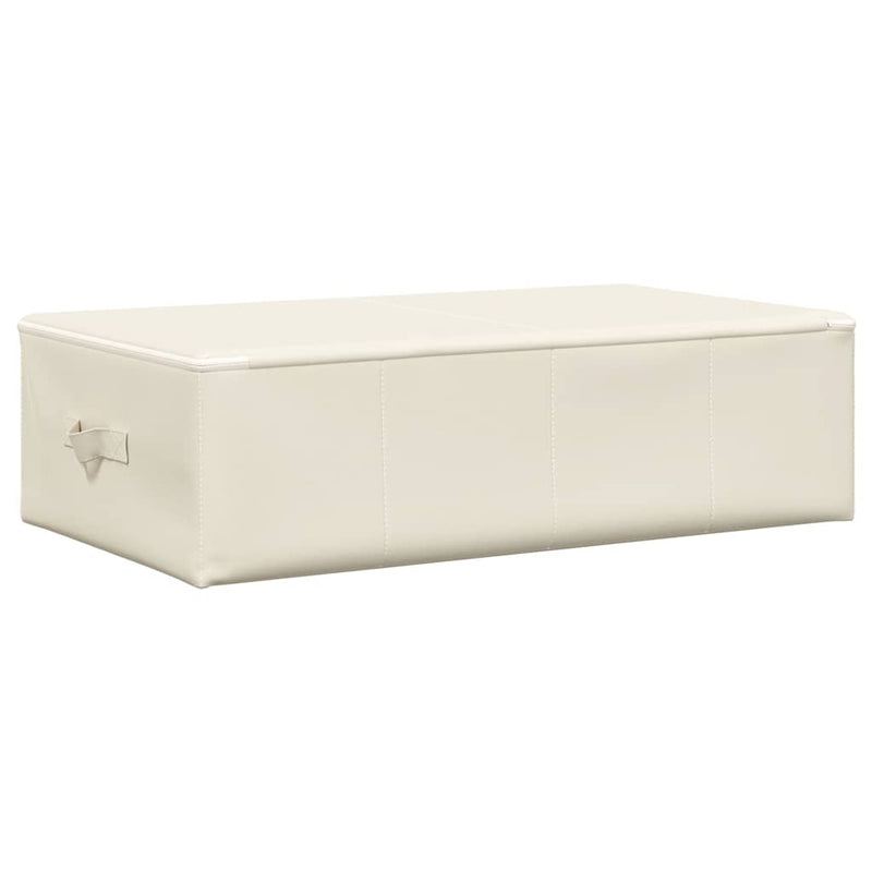 vidaXL 2 db krémszínű szövet tárolódoboz 70 x 40 x 18 cm