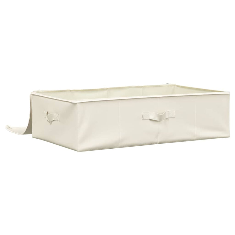vidaXL 2 db krémszínű szövet tárolódoboz 70 x 40 x 18 cm