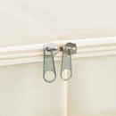 vidaXL 2 db krémszínű szövet tárolódoboz 70 x 40 x 18 cm