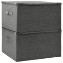vidaXL 2 db antracitszürke szövet tárolódoboz 43x34x23 cm